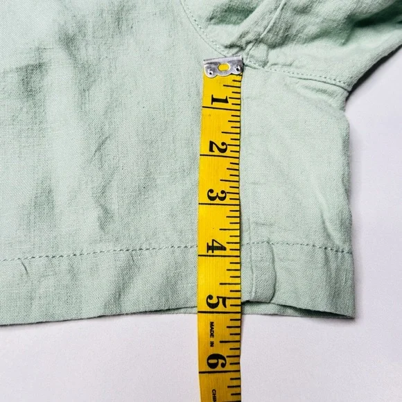 Briggs‎ Seafoam Green Linen Shorts Size Large - Picture 15 of 15
